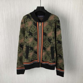 Louis Vuitton Jacquard Wool Bomber Blouson 1AFXSA