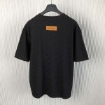 Louis Vuitton Monogram Fil Coupe Cotton T-Shirt Black