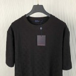 Louis Vuitton Monogram Fil Coupe Cotton T-Shirt Black