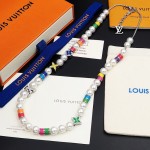 Louis Vuitton MNG Pearls Party Necklace M01500