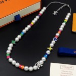 Louis Vuitton MNG Pearls Party Necklace M01500