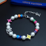 Louis Vuitton MNG Pearls Party Bracelet M1264A