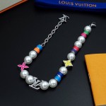 Louis Vuitton MNG Pearls Party Bracelet M1264A