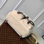 Louis Vuitton Monogram Shearling Backpack M23384