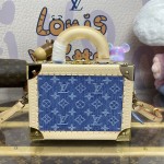 Louis Vuitton Monogram Denim Petite Valise Denim Bleu M24161