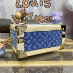 Louis Vuitton Monogram Denim Petite Valise Denim Bleu M24161