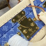 Louis Vuitton Monogram Denim Petite Valise Denim Bleu M24161