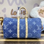 Louis Vuitton Monogram Denim Keepall Bandoulière 45 M24315