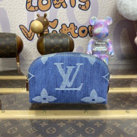 Louis Vuitton Monogram Denim Pochette Cosmétique PM M24316