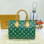 Louis Vuitton Monogram Leather Speedy P9 Bandouliere 25 M24423