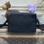 Louis Vuitton Embossed Taurillon Leather Mini Soft Trunk M55702