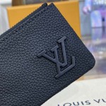 Louis Vuitton Black Aerogram cowhide leather Key Pouch M81031