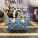 Louis Vuitton Monogram Denim Nano Speedy Bag M82950