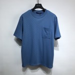 Louis Vuitton Half Damier Pocket T-Shirt Blue