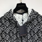 LV x NBA Strategic Flowers Quilted Hoodie 1A8X0Q