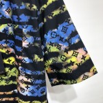 Louis Vuitton Zipped Monogram Tie-Dye Shirt 1A9A2K