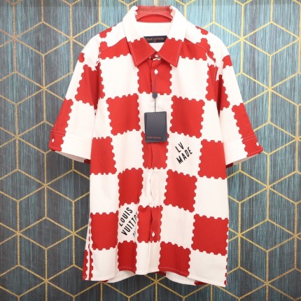 Louis Vuitton Giant Damier Short-Sleeved Shirt 1A9GS0