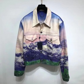 Replica Louis Vuitton Landscape Denim Jacket