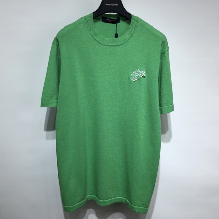 Louis Vuitton Signature Short-Sleeved Crewneck Green