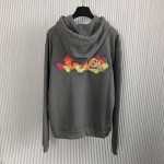 Louis Vuitton 3D LV Graffiti Embroidered Zipped Hoodie 1AA4X5