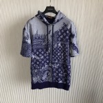 Louis Vuitton Monogram Bandana Short-Sleeved Hoodie 1AA5EG