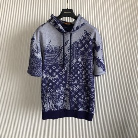 Replica Louis Vuitton Monogram Bandana Short-Sleeved Hoodie