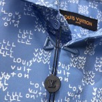 Louis Vuitton Damier Spread Short-Sleeved Hook Detail Shirt 1AA5EO