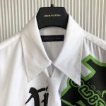 Louis Vuitton Printed Shirt And Tie 1AAGOA