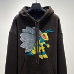 Louis Vuitton Graphic Bee Patched Hoodie 1AAGPG