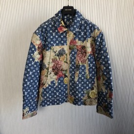 Replica Louis Vuitton Destroyed Workwear Denim Jacket