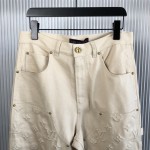 Louis Vuitton Monogram Workwear Denim Carpenter Pants 1AATHV