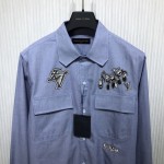 Louis Vuitton Signature Regular Long-Sleeved Shirt 1AATK7