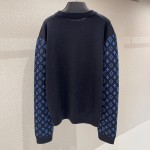 Louis Vuitton Monogram Mix Cashmere Crewneck 1AATLQ