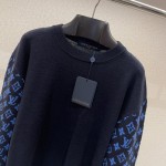 Louis Vuitton Monogram Mix Cashmere Crewneck 1AATLQ