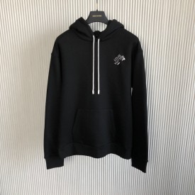 Replica Louis Vuitton Signature Hoodie black