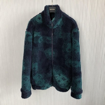 Louis Vuitton Monogram Camo Fleece Blouson 1AATYT