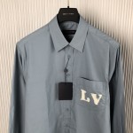 Louis Vuitton Long-Sleeved Regular Shirt With Placed Graphic 1AB5L7