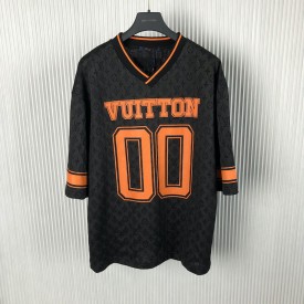 Replica Louis Vuitton Monogram Sporty V-Neck T-Shirt