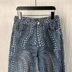 Louis Vuitton LV x YK All Over Pumpkin Denim Pants 1AB6OD