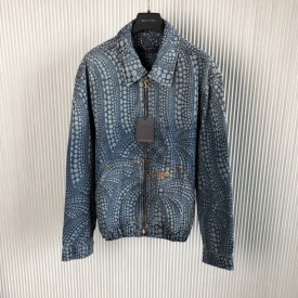 Louis Vuitton LV x YK All Over Pumpkin Denim Blouson 1AB6OP