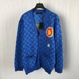 Louis Vuitton LV x YK Monogram Faces Knitted Cardigan 1AB75U