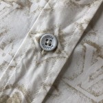 Louis Vuitton Monogram Long-Sleeved Cotton Shirt 1ABJLM