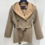 Louis Vuitton 3D Monogram Double-Breasted Wrap Coat 1ABT6V