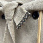 Louis Vuitton 3D Monogram Double-Breasted Wrap Coat 1ABT6V