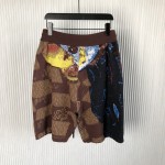 Louis Vuitton Jacquard Cotton Shorts 1ABXXR