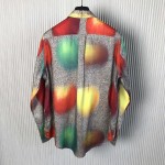 Louis Vuitton Printed Long-Sleeved Silk Shirt 1ABYAK