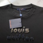 Louis Vuitton Bead-Embroidered Cotton T-Shirt 1ABYKP