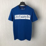 Louis Vuitton Short-Sleeved Cotton Crewneck 1AFALD