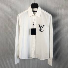 Louis Vuitton Long-Sleeved Cotton Shirt 1AFAXL