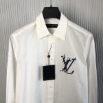 Louis Vuitton Long-Sleeved Cotton Shirt 1AFAXL